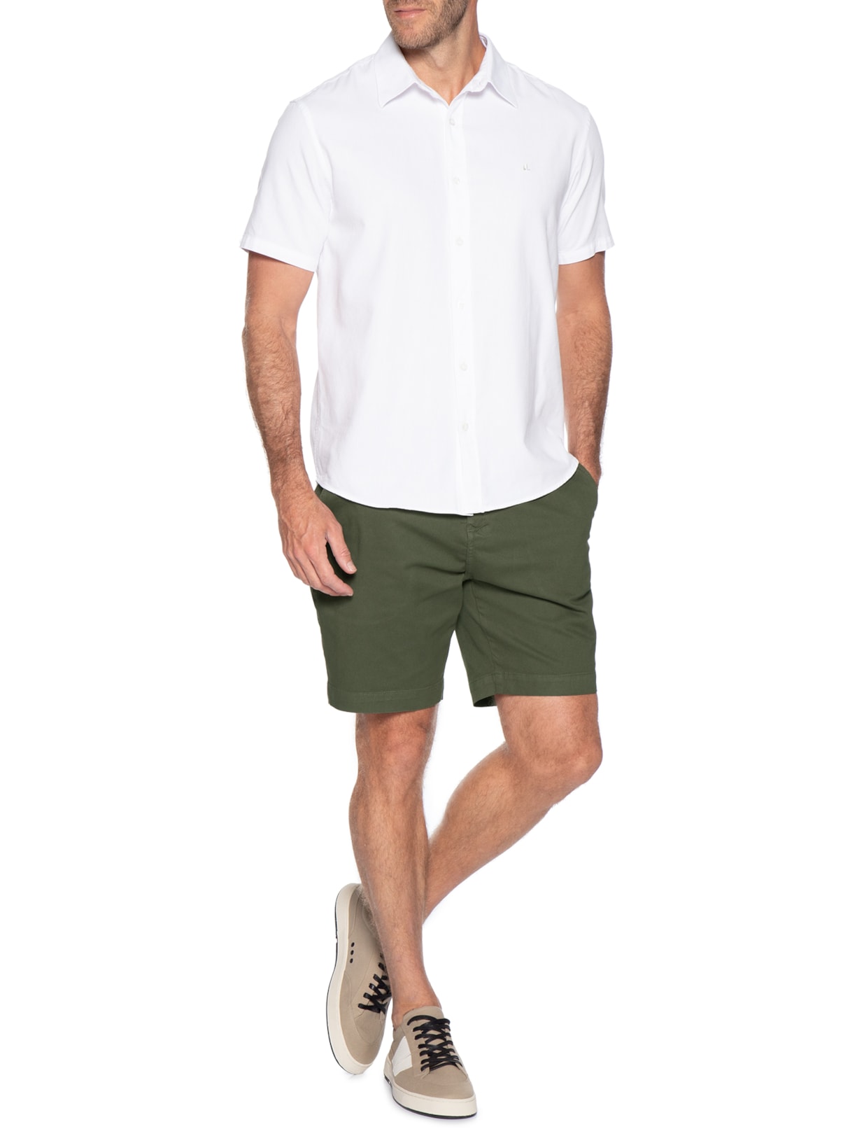 Bermuda Masculina Chino II Verde Foxton