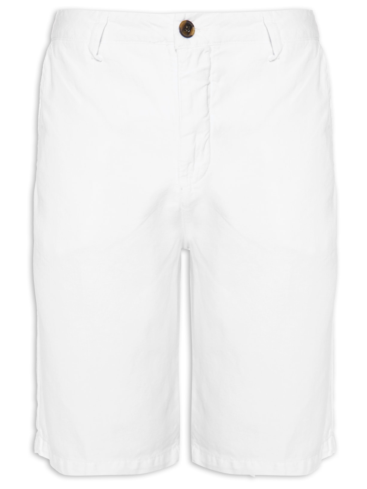 Bermuda Masculina Chino Linho - Branco