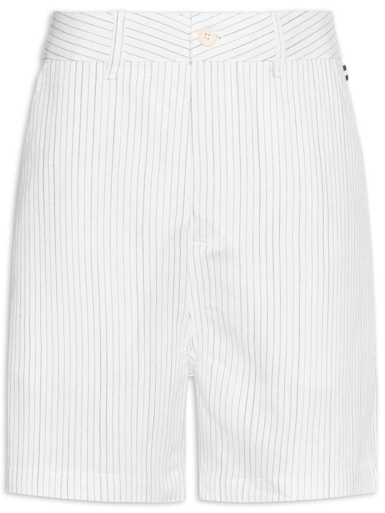 Bermuda Masculina Chino Linho Capri Co Branco Reserva