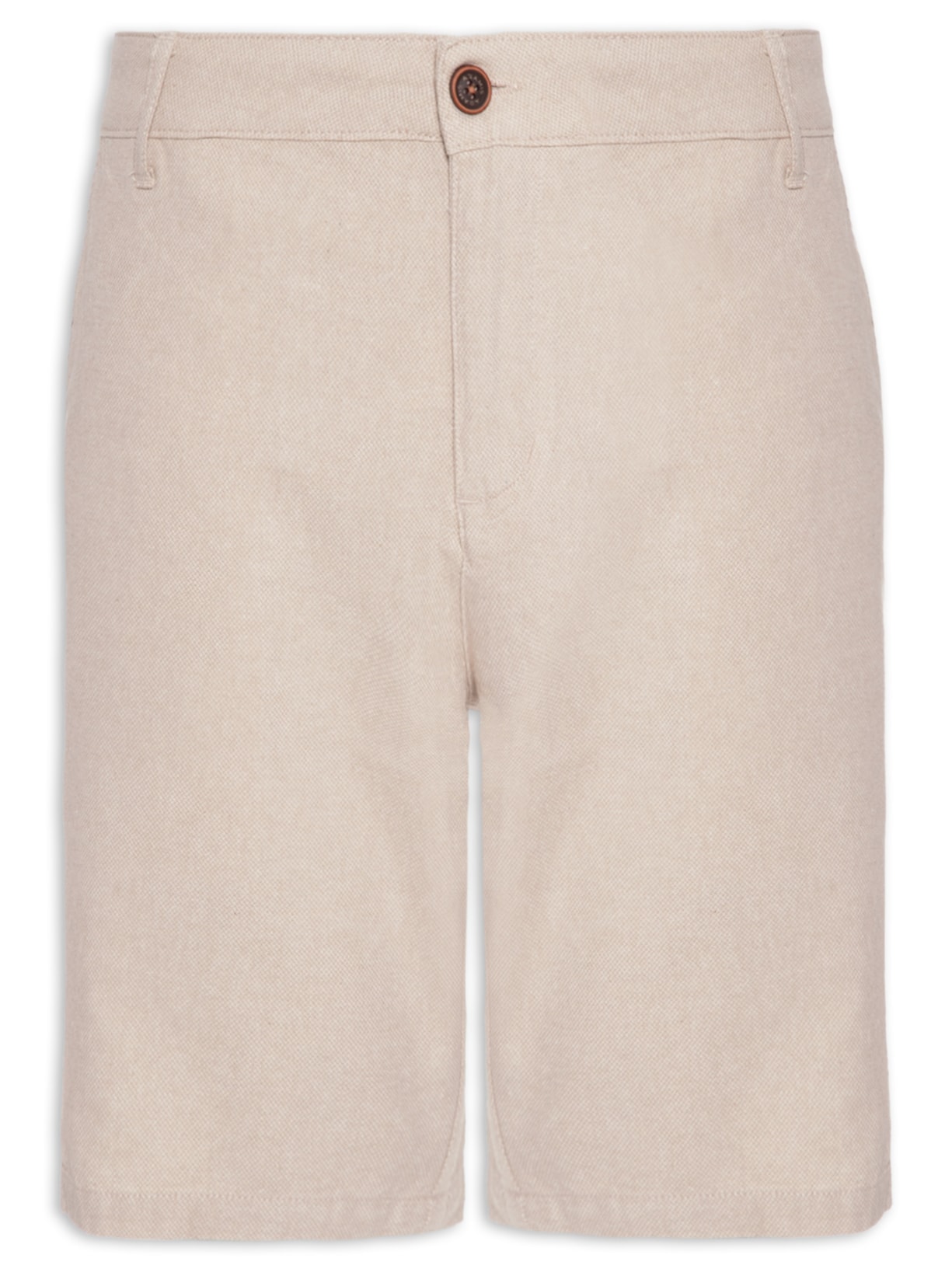 Bermuda Masculina Chino Maquinetada - Bege