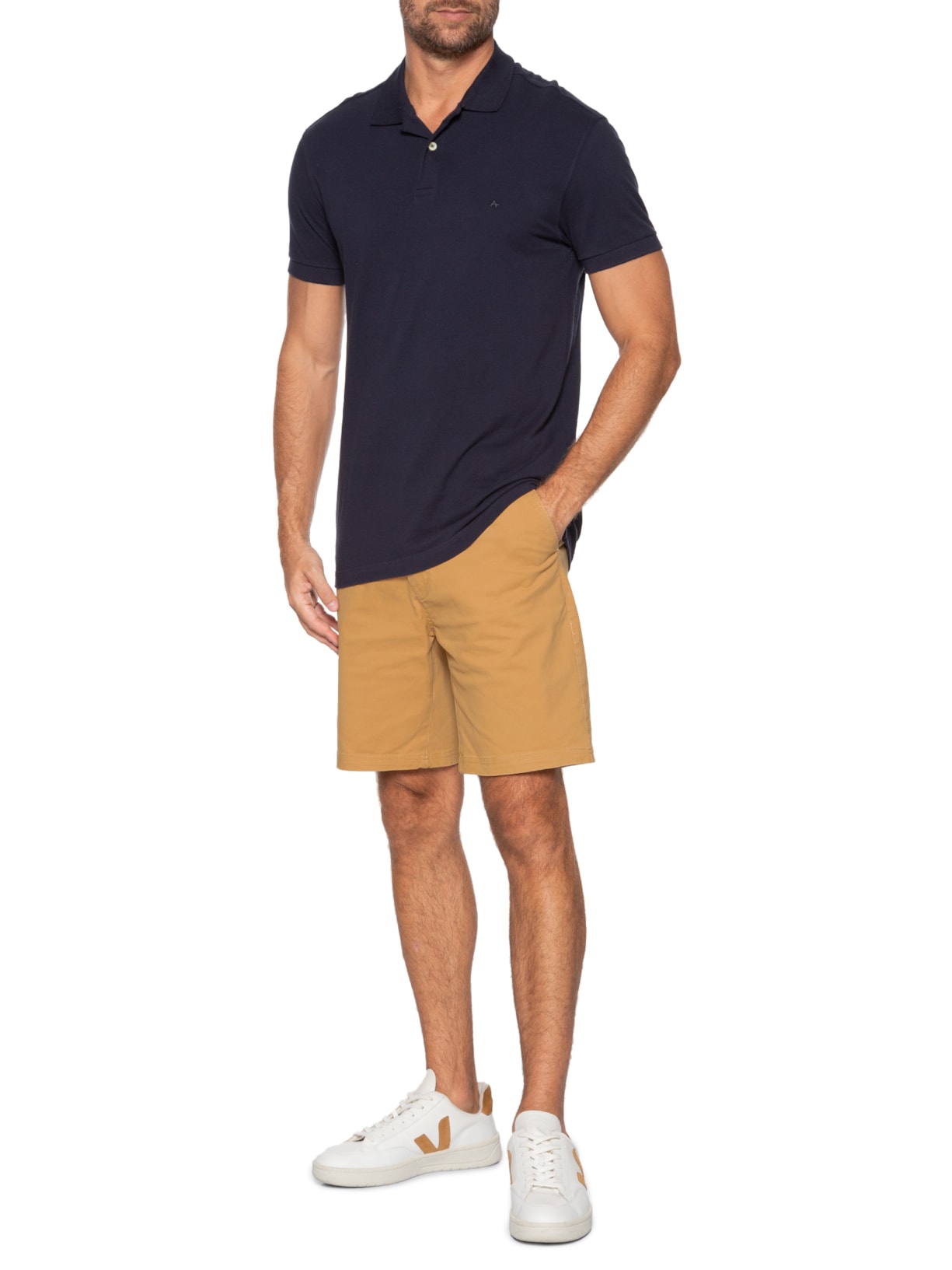 Bermuda Masculina Chino Marrom '2 Essential