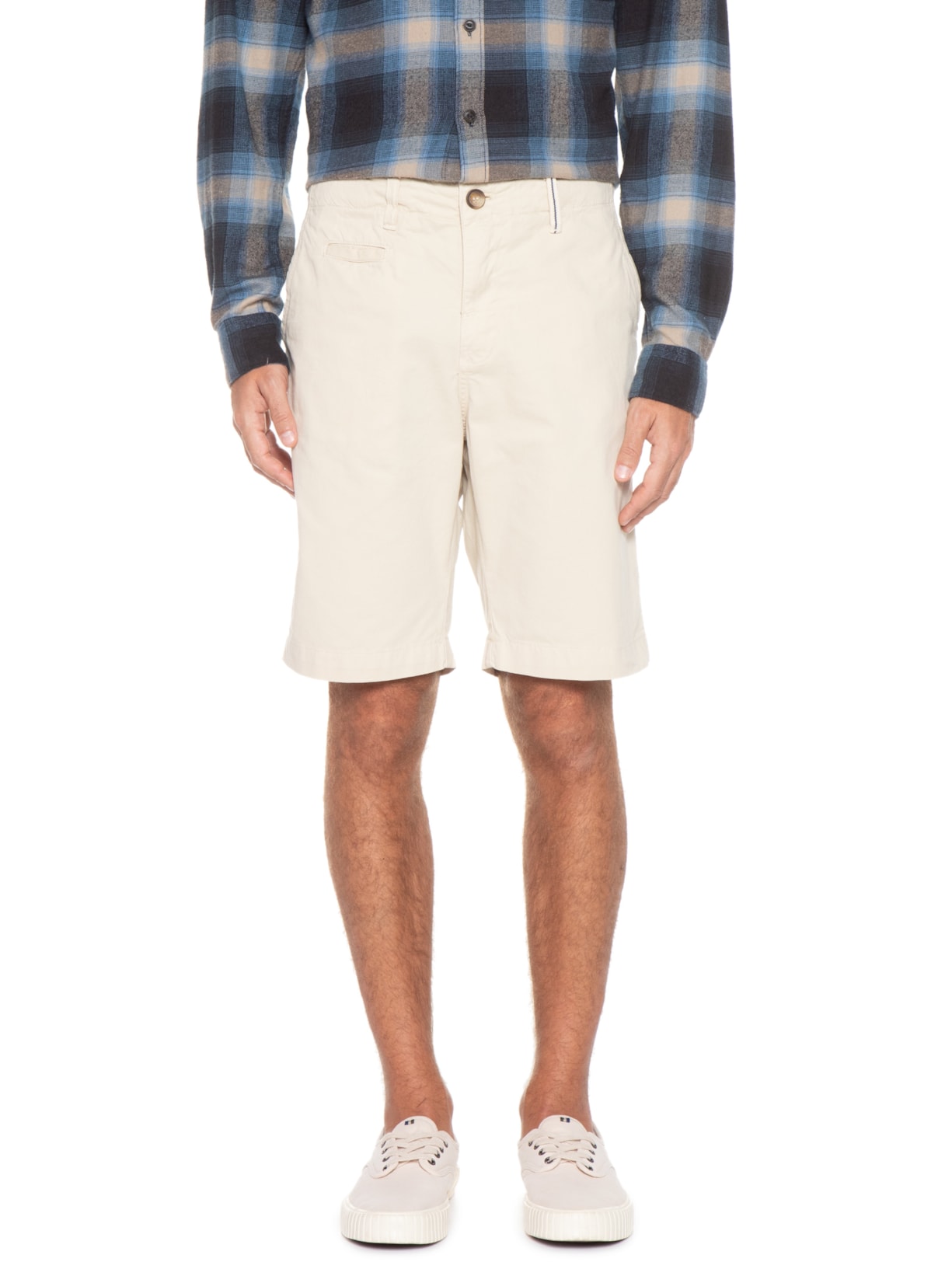 Bermuda Masculina Chino Premium Bege Pineapple