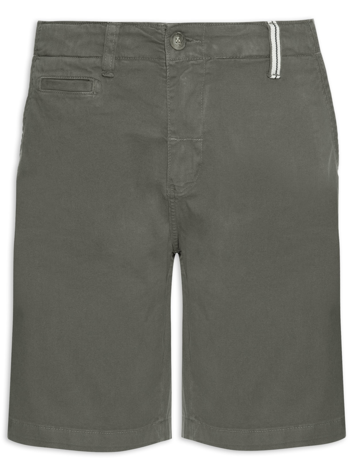 Bermuda Masculina Chino Premium Lycra - Cinza