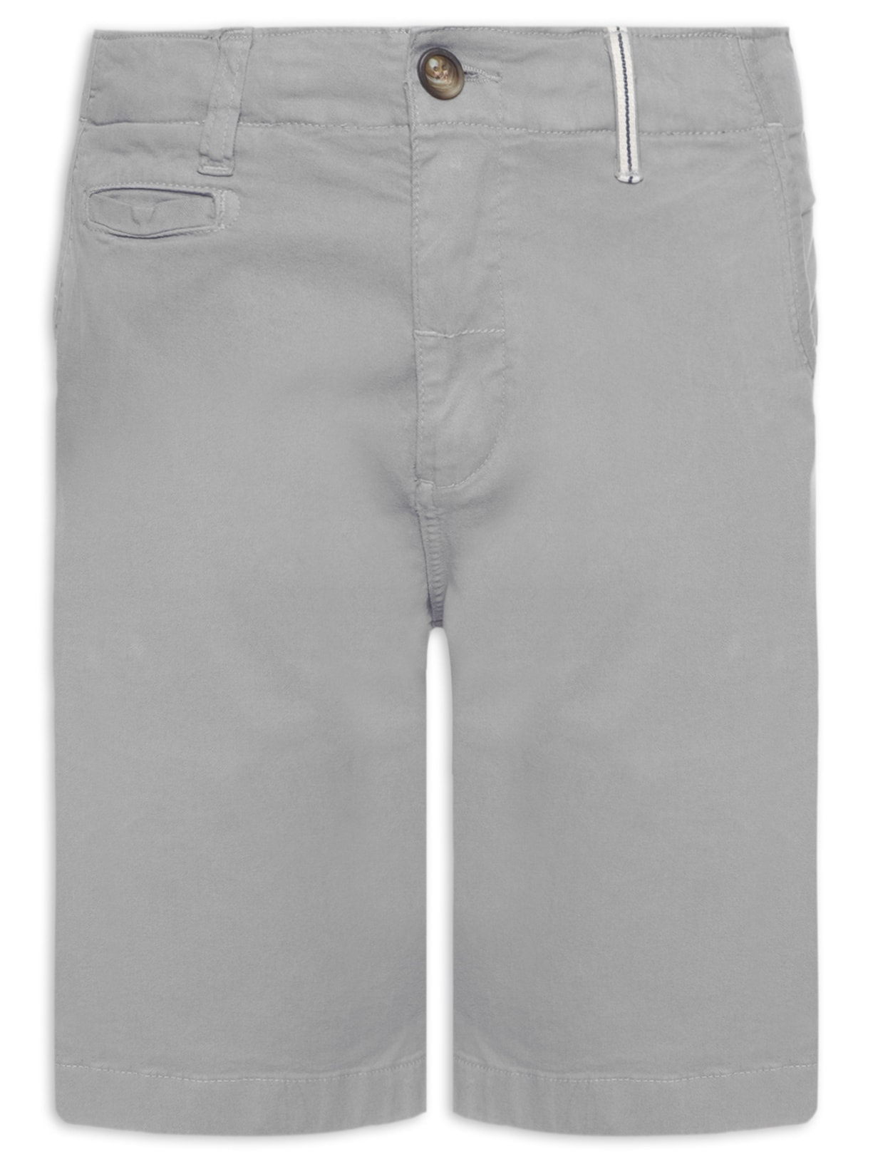 Bermuda Masculina Chino Premium Lycra - Cinza