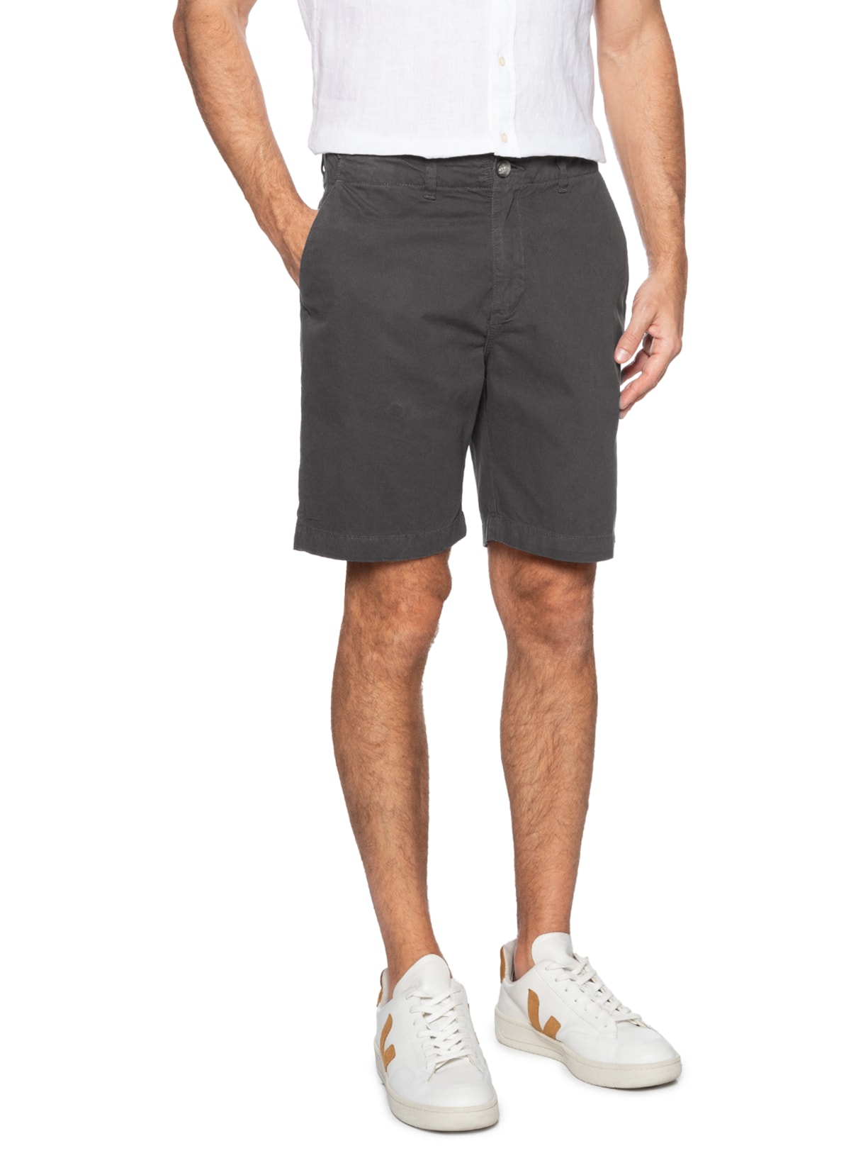 Bermuda Masculina Chino Preto Pineapple
