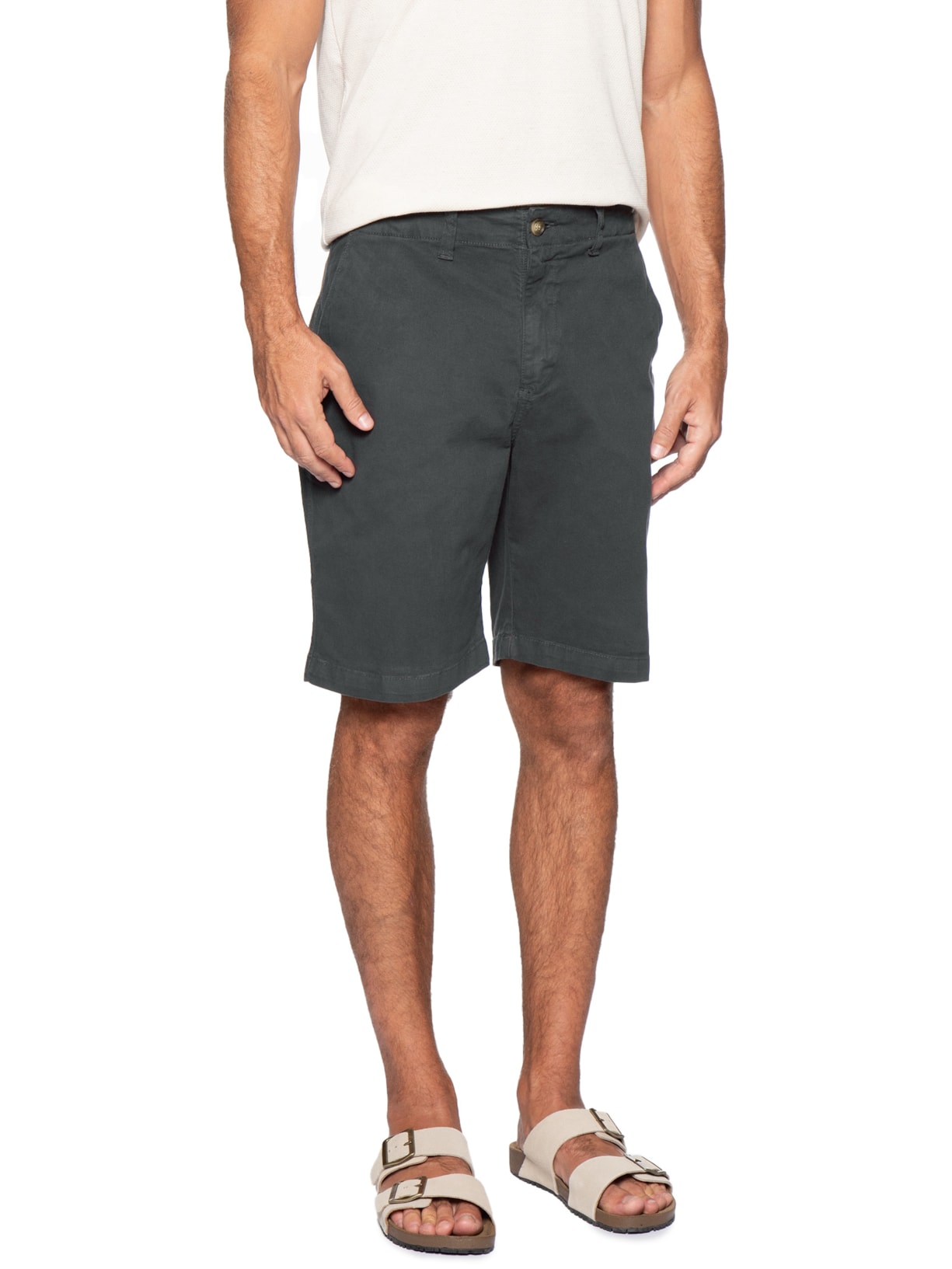 Bermuda Masculina Chino Preto Pineapple