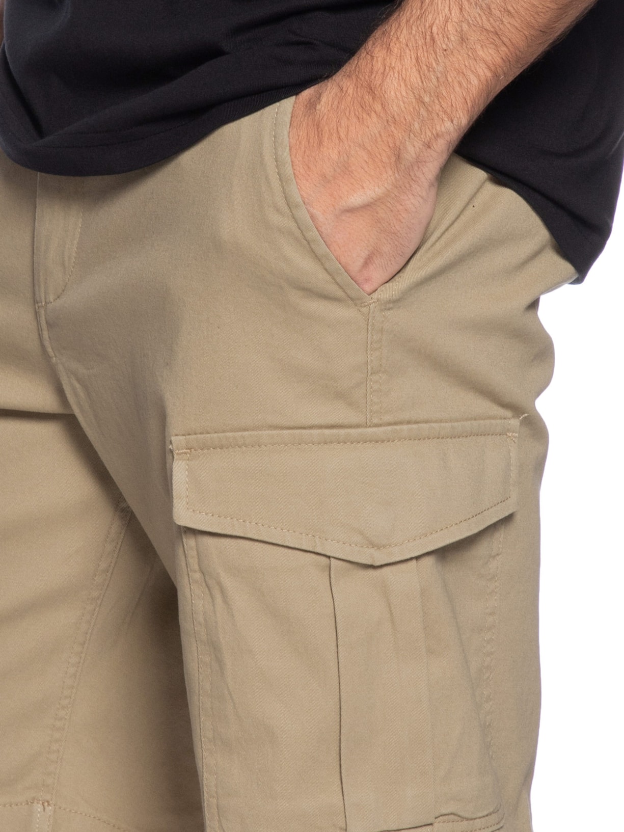 Bermuda Masculina Chino Regular Fit Em Algodão Bege Jack & Jones