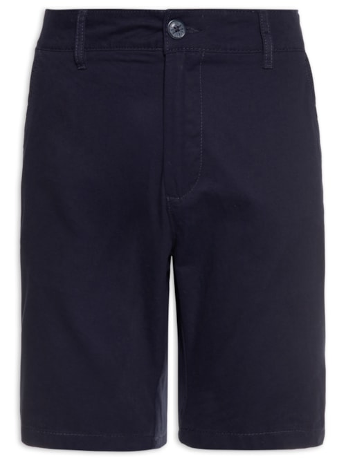 Bermuda Masculina Chino Reta- Azul