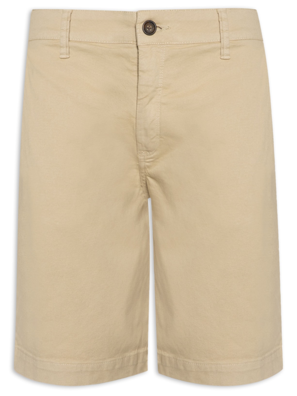 Bermuda Masculina Chino Sarja Tinturada - Bege