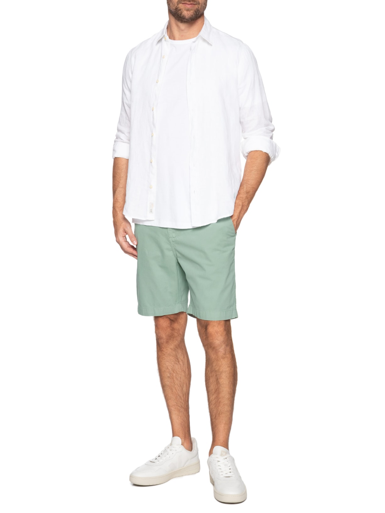 Bermuda Masculina Chino Verde Pineapple