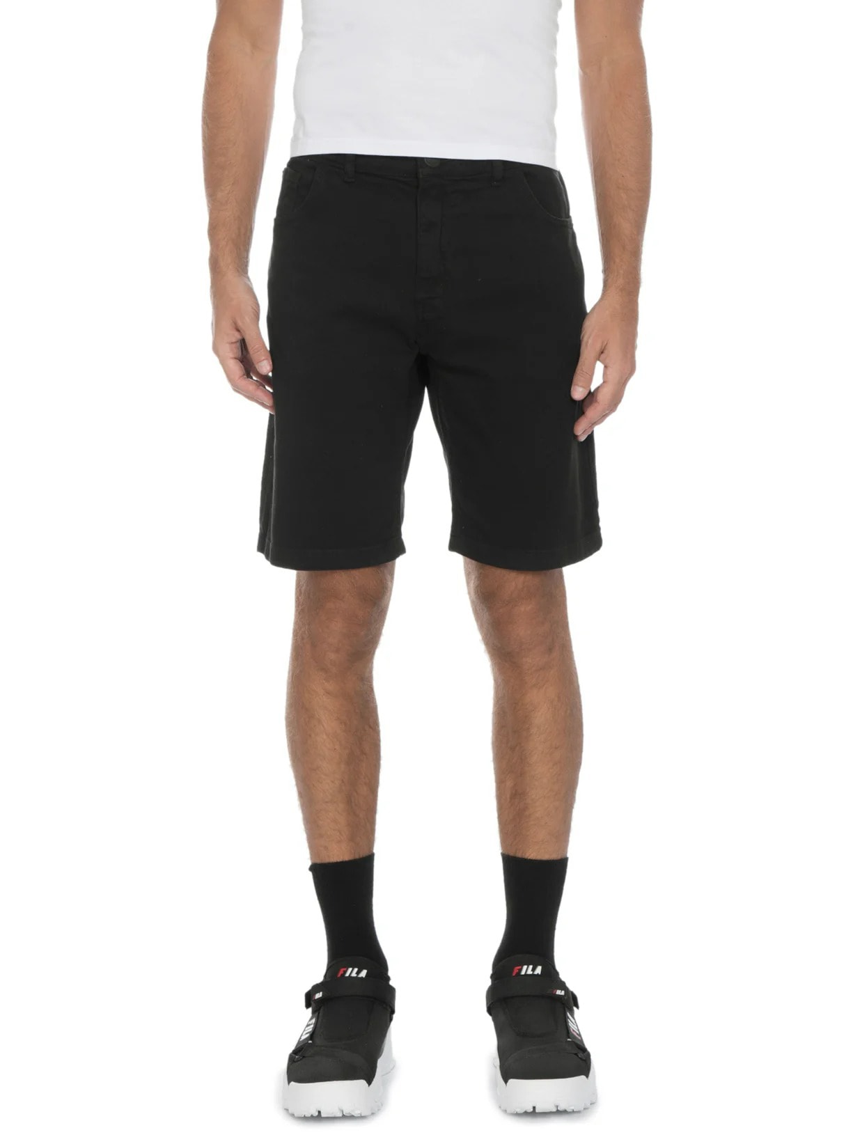 Bermuda Masculina Clássica Houston Preto John John
