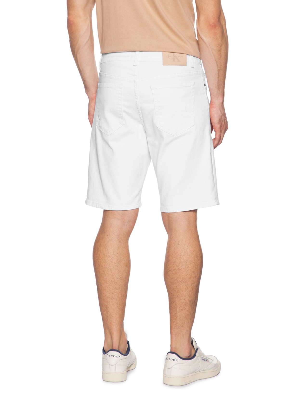 Bermuda Masculina Color 5 Pockets Branco Calvin Klein Jeans
