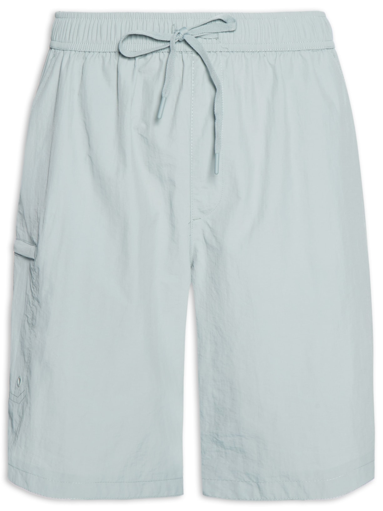 Bermuda Masculina Color Com Elástico - Cinza