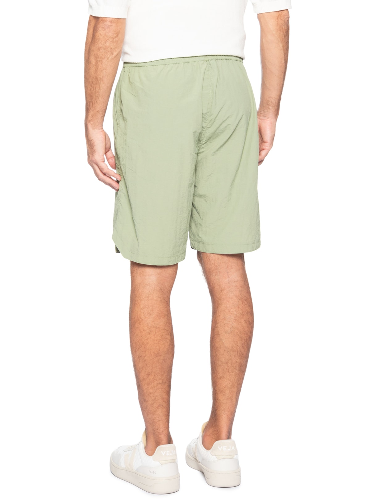 Bermuda Masculina Color Com Elástico Verde Basiq Men