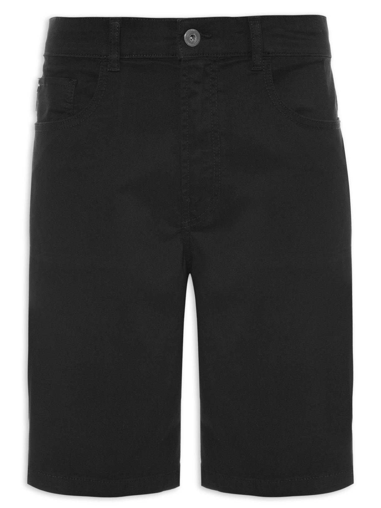 Bermuda Masculina Color Twill Power Roch 5 Pockets - Preto