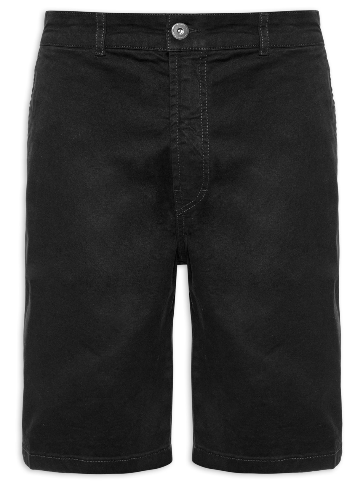 Bermuda Masculina Color Twill Power Rock - Preto