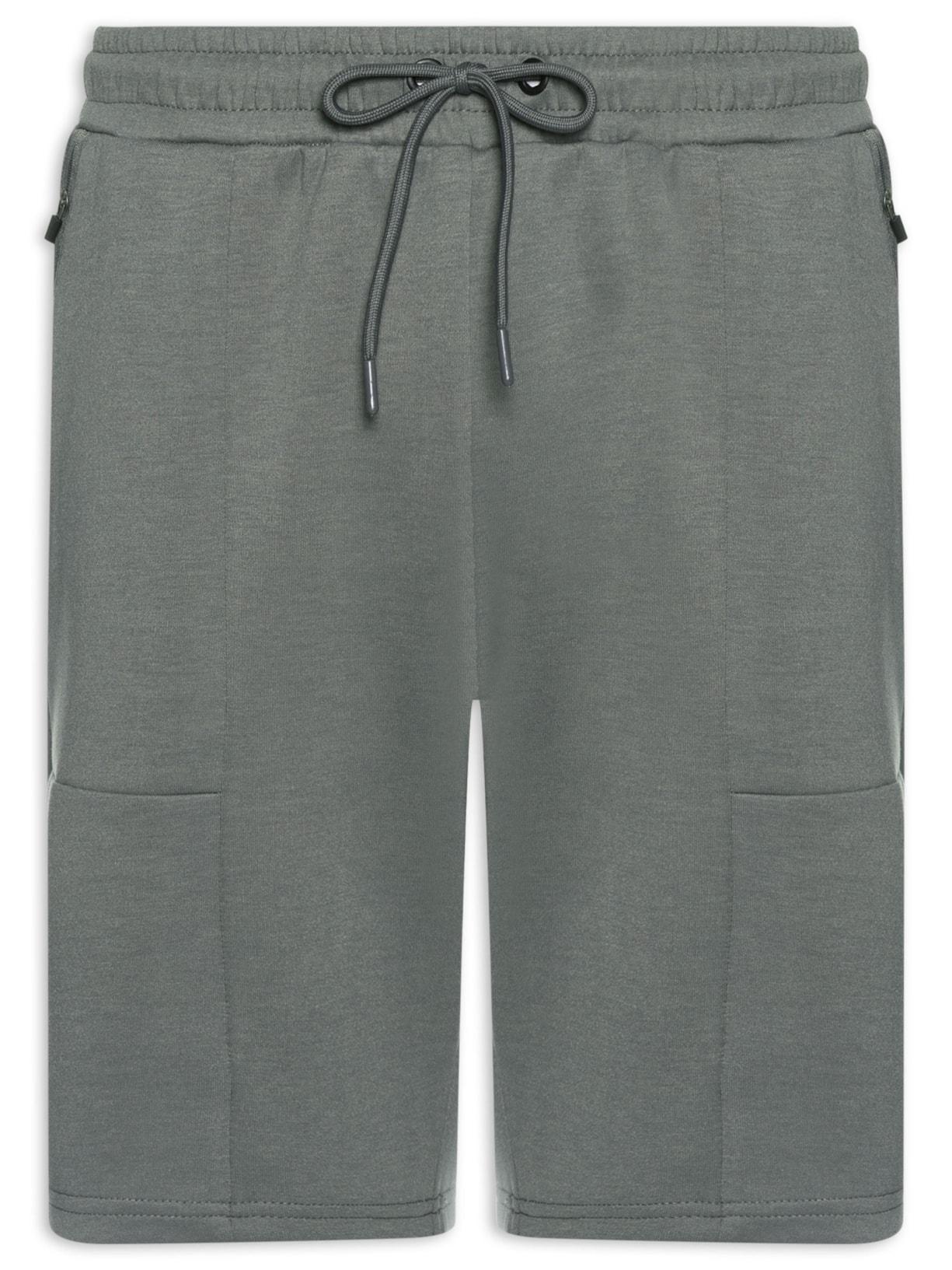 Bermuda Masculina Com Recortes Cinza Basiq Men