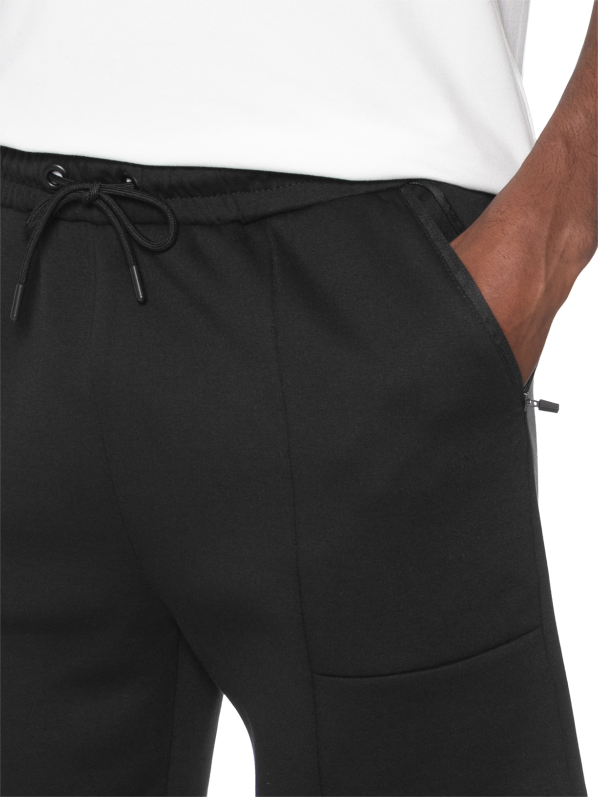 Bermuda Masculina Com Recortes Preto Basiq Men