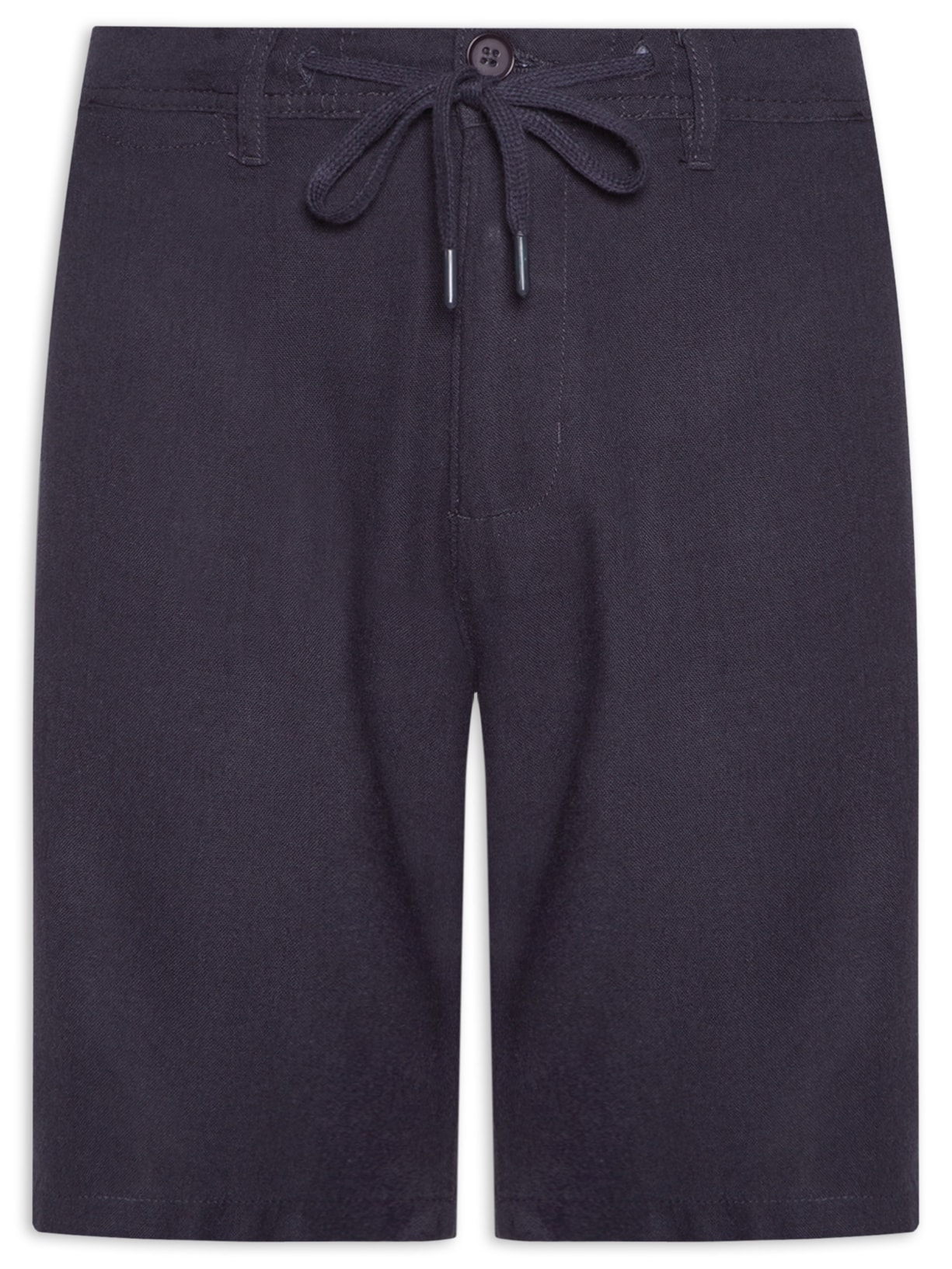 Bermuda Masculina Corda Em Linho - Azul