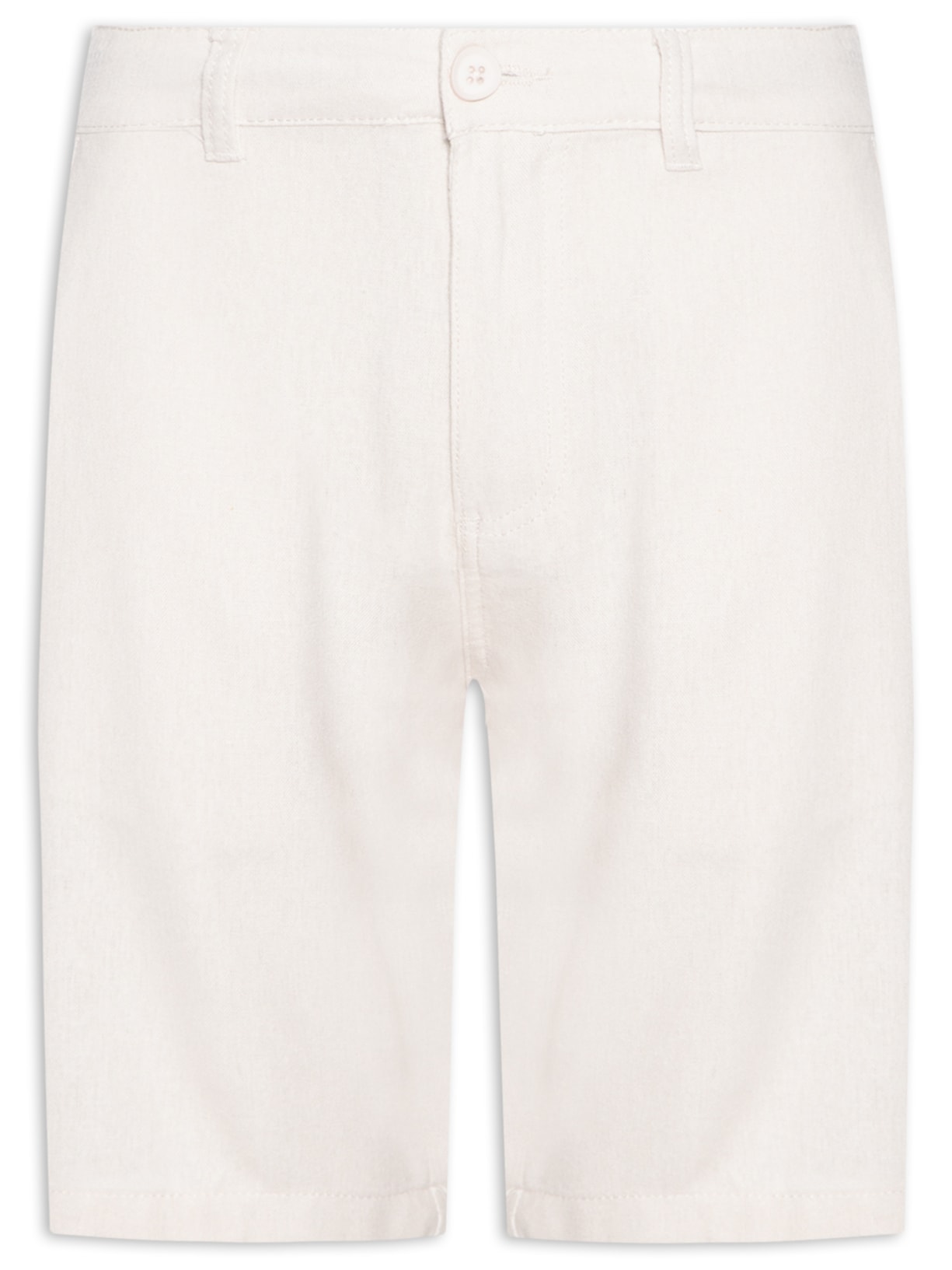 Bermuda Masculina Corda Em Linho - Off White
