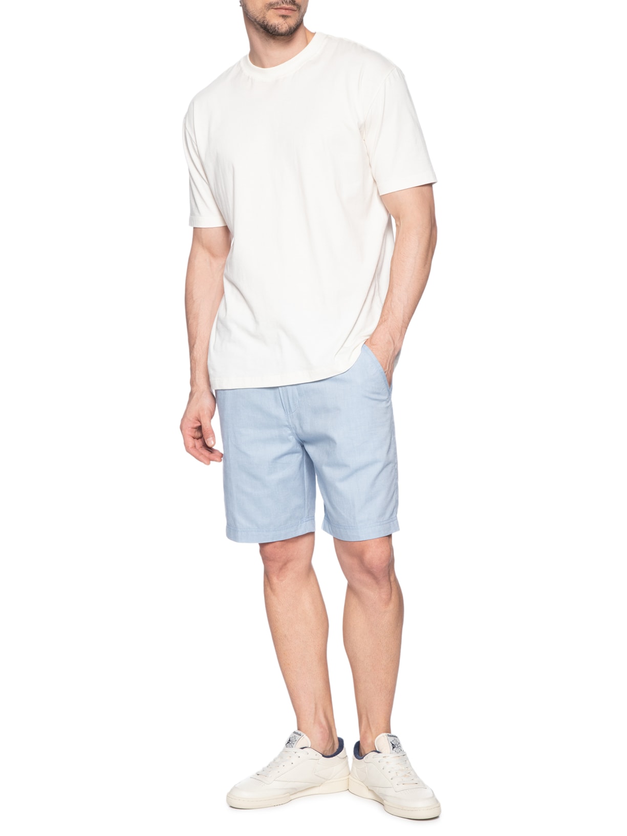 Bermuda Masculina Cós Elástico Azul '2 Essential