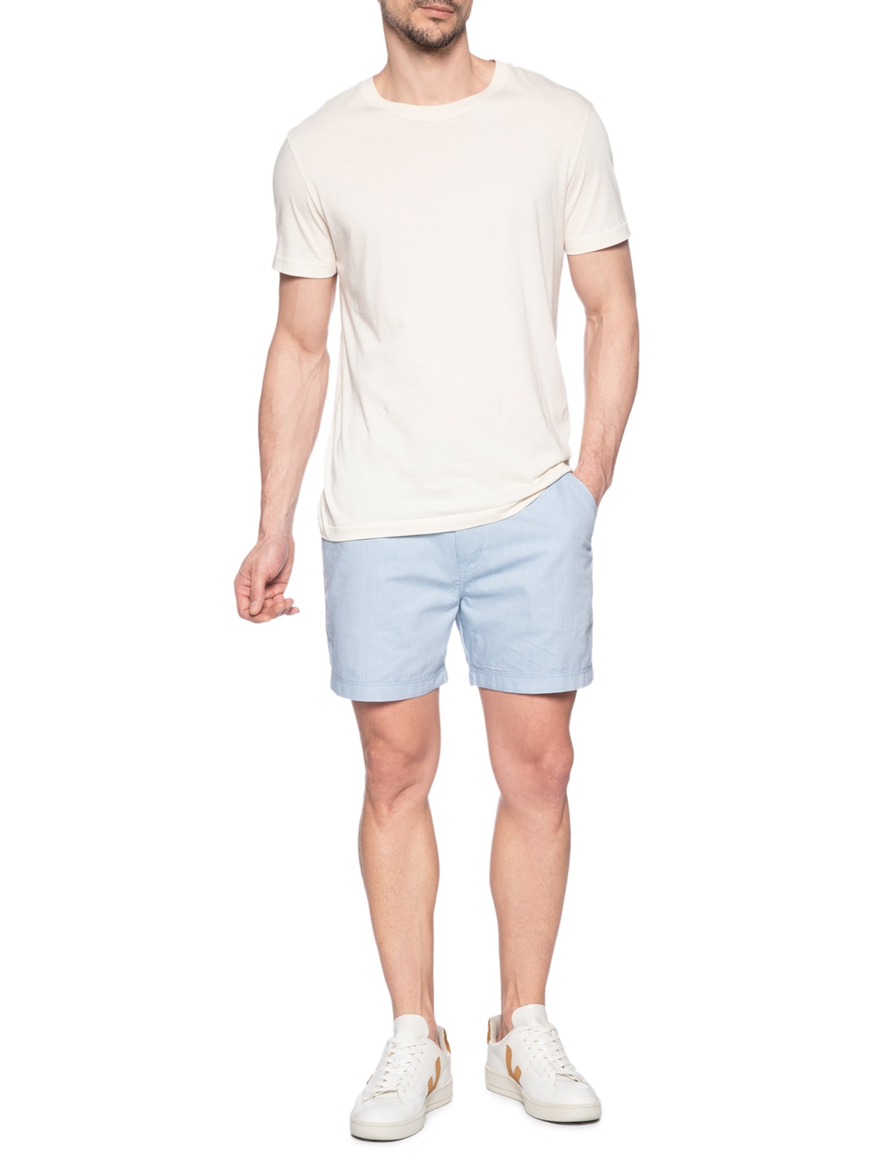 Bermuda Masculina Cós Elástico Azul '2 Essential