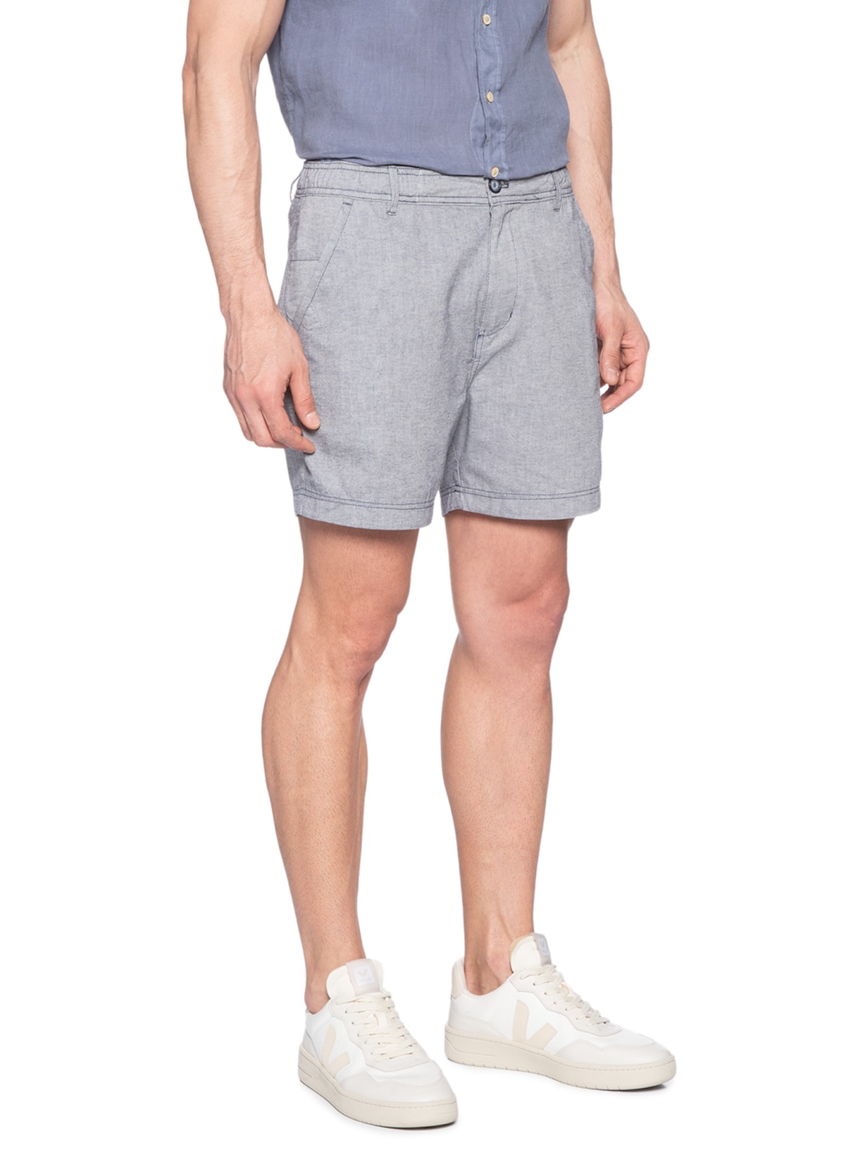 Bermuda Masculina Cós Elástico Azul '2 Essential