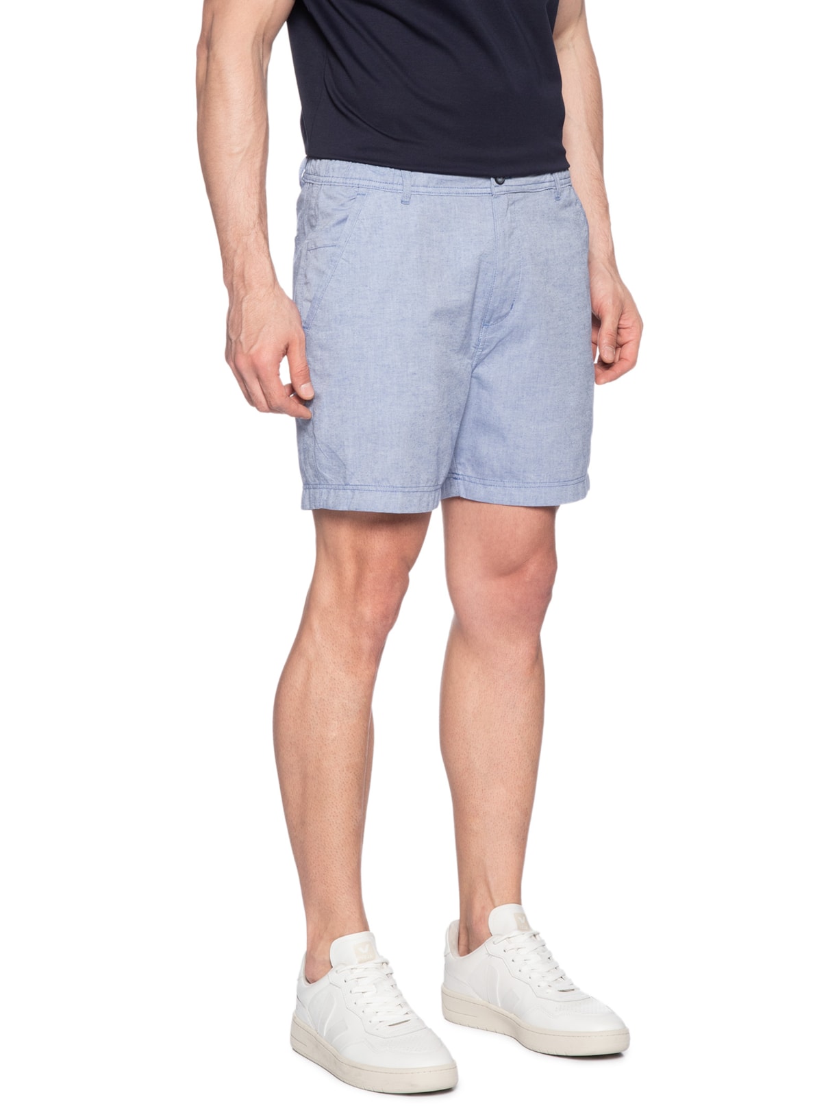 Bermuda Masculina Cós Elástico Azul '2 Essential