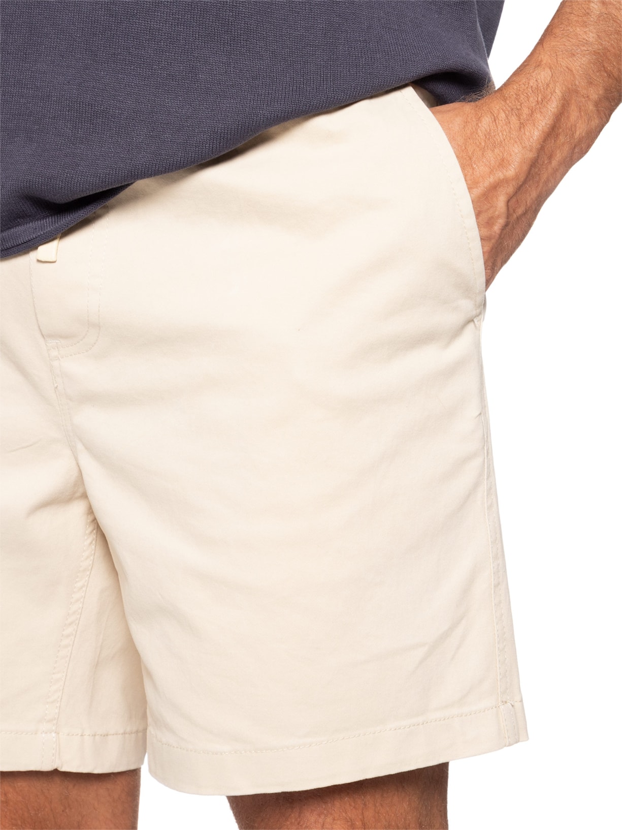 Bermuda Masculina Cós Elástico Bege '2 Essential