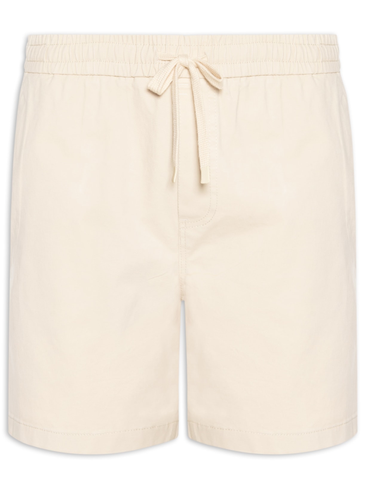 Bermuda Masculina Cós Elástico Bege '2 Essential