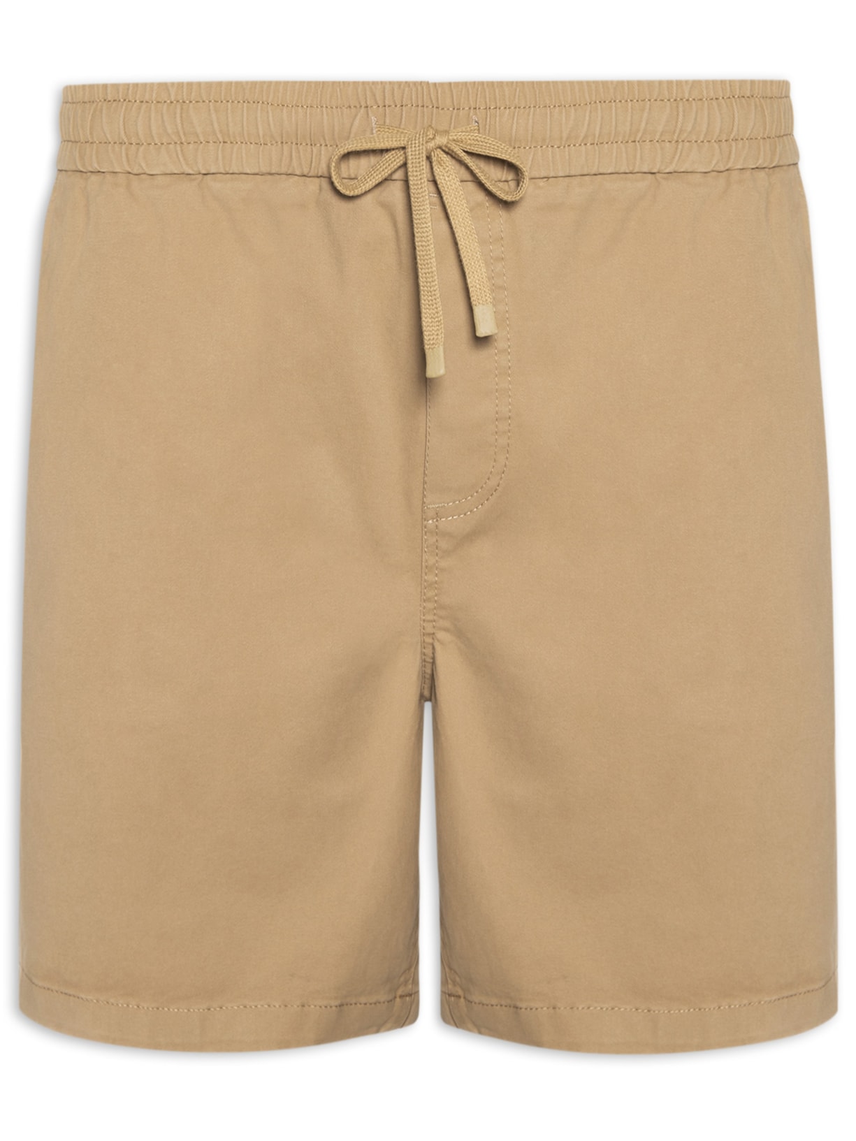 Bermuda Masculina Cós Elástico - Bege