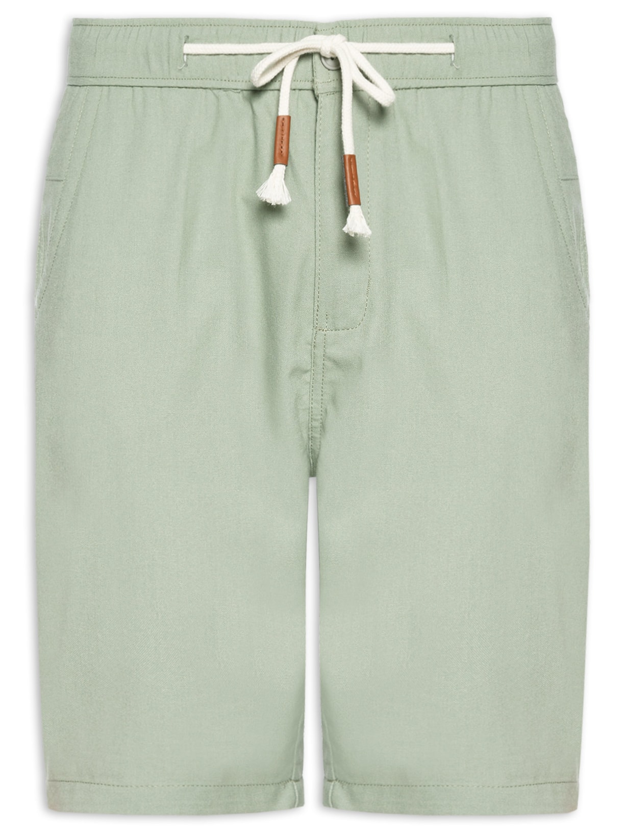 Bermuda Masculina Cós Elástico E Cordão - Verde