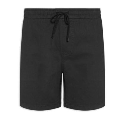 Bermuda Masculina Cós Elástico - Preto