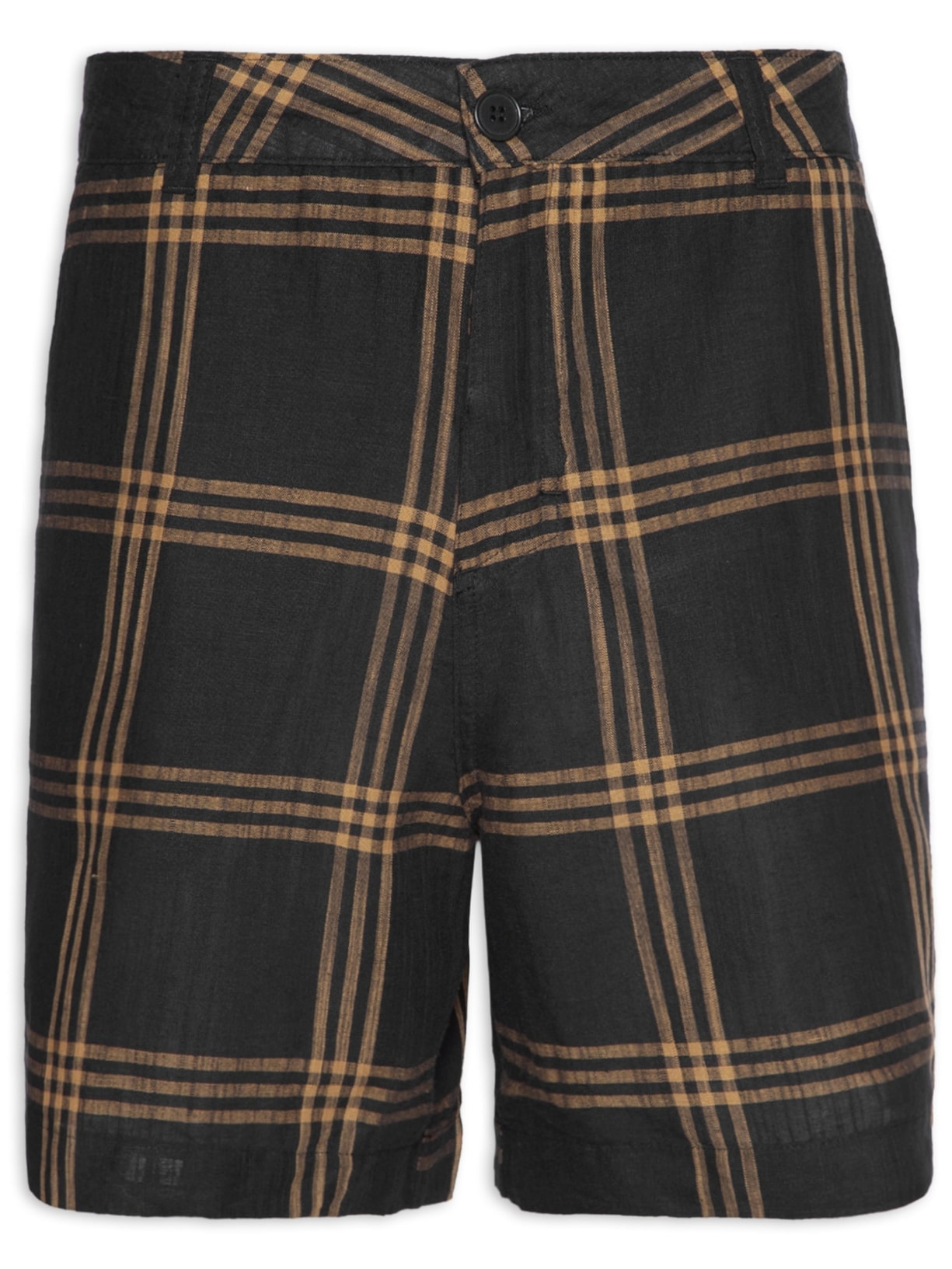 Bermuda Masculina Crossed Stripes - Preto