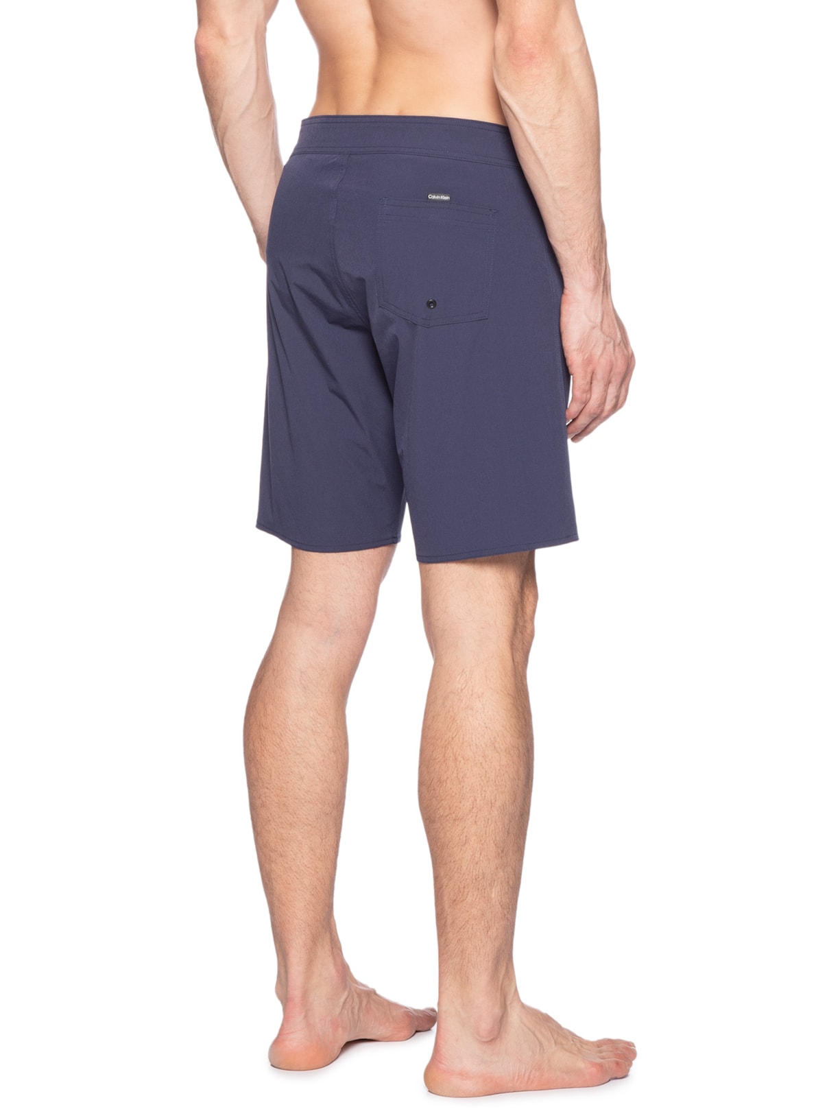 Bermuda Masculina D'Água Liso Micro Básica Azul Calvin Klein Jeans