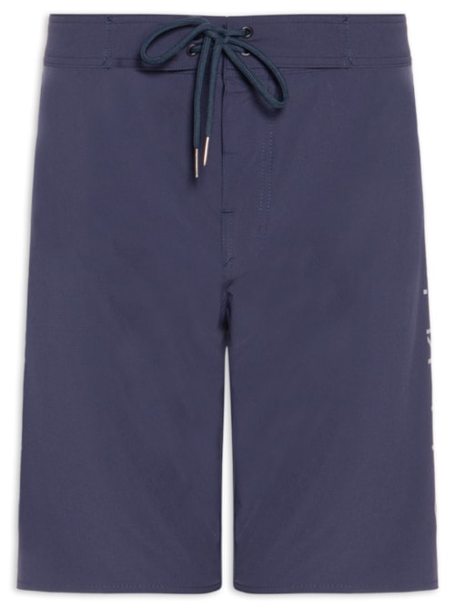 Bermuda Masculina D'Água Liso Micro Básica - Azul