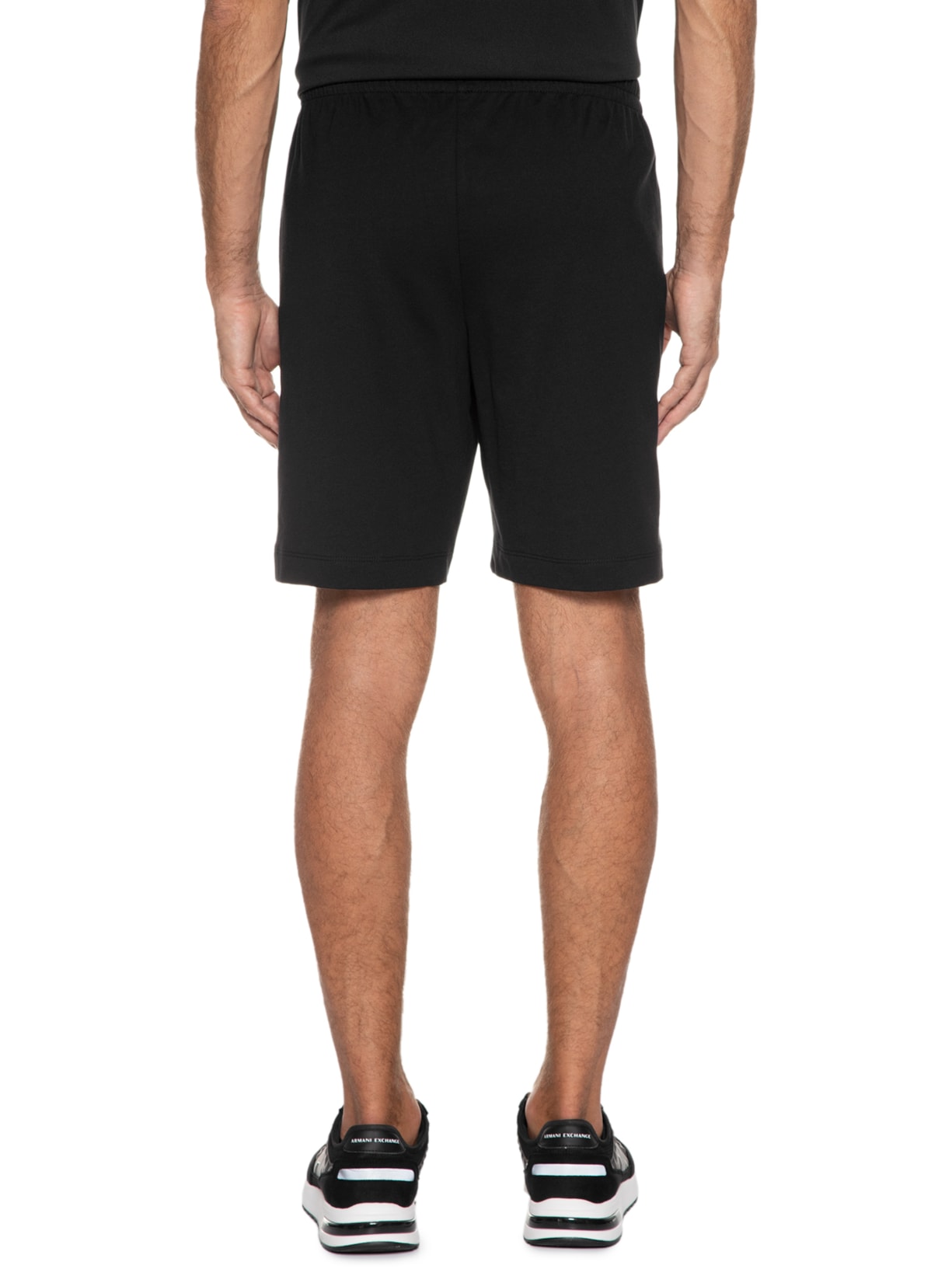 Bermuda Masculina De Malha Preto Ea7 Emporio Armani