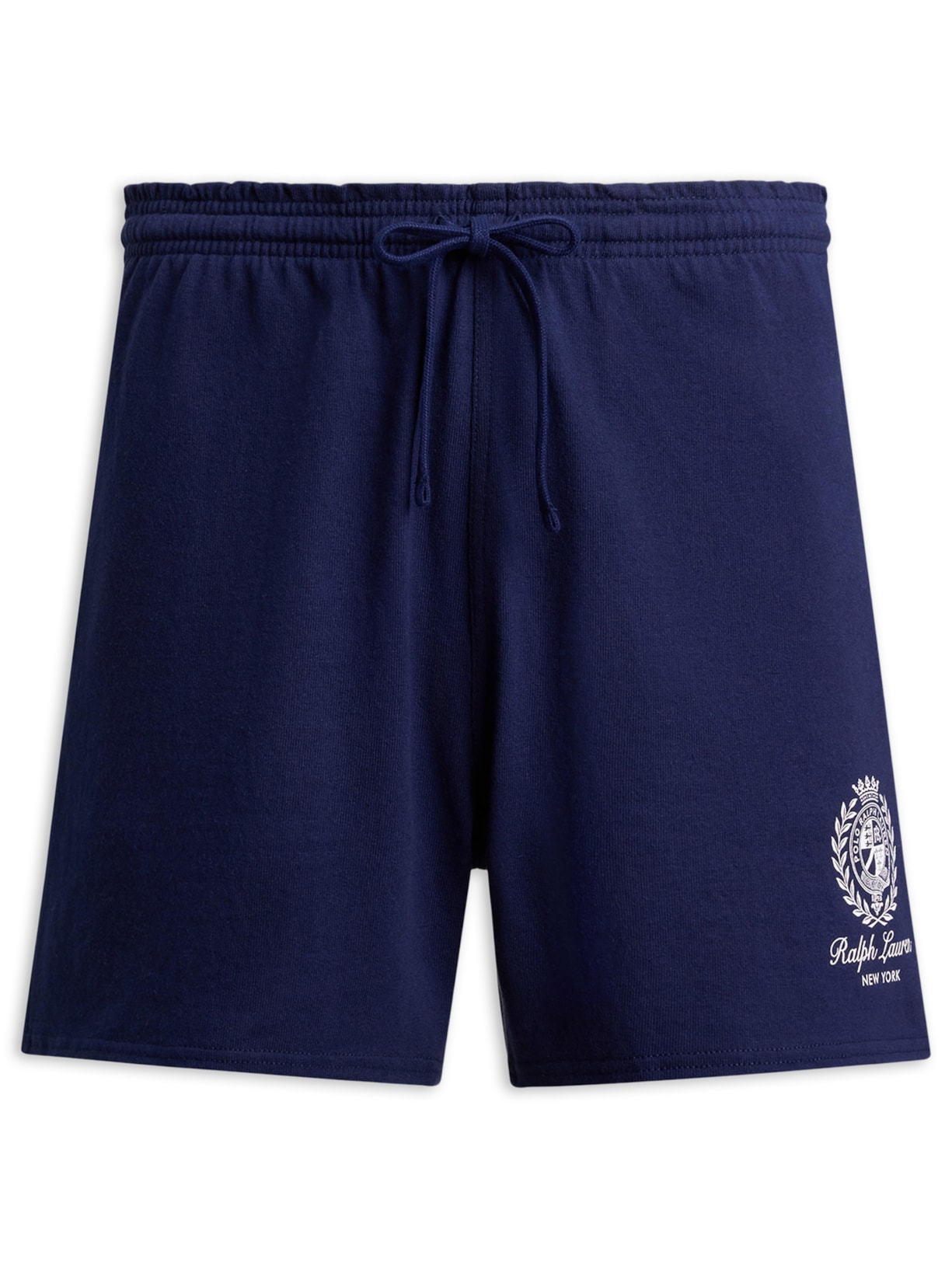 Bermuda Masculina De Moletom Bordado Preppy - Azul