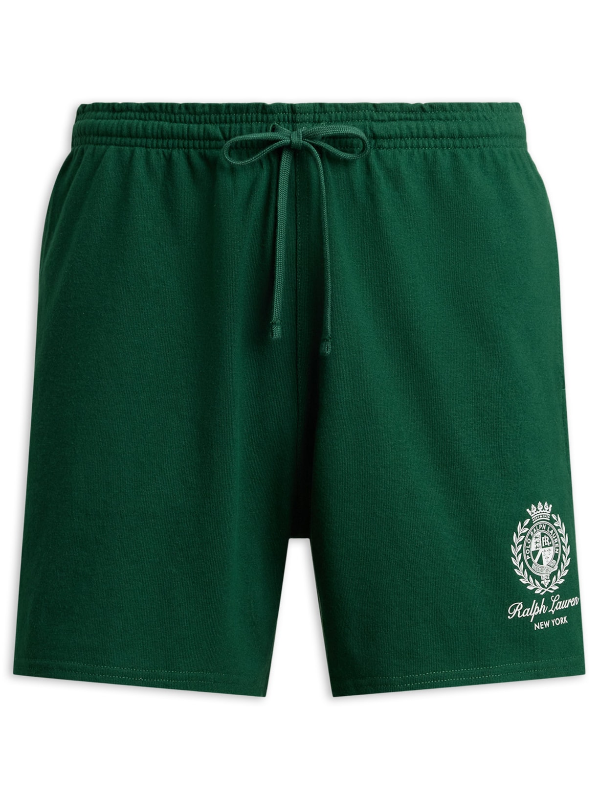 Bermuda Masculina De Moletom Bordado Preppy - Verde