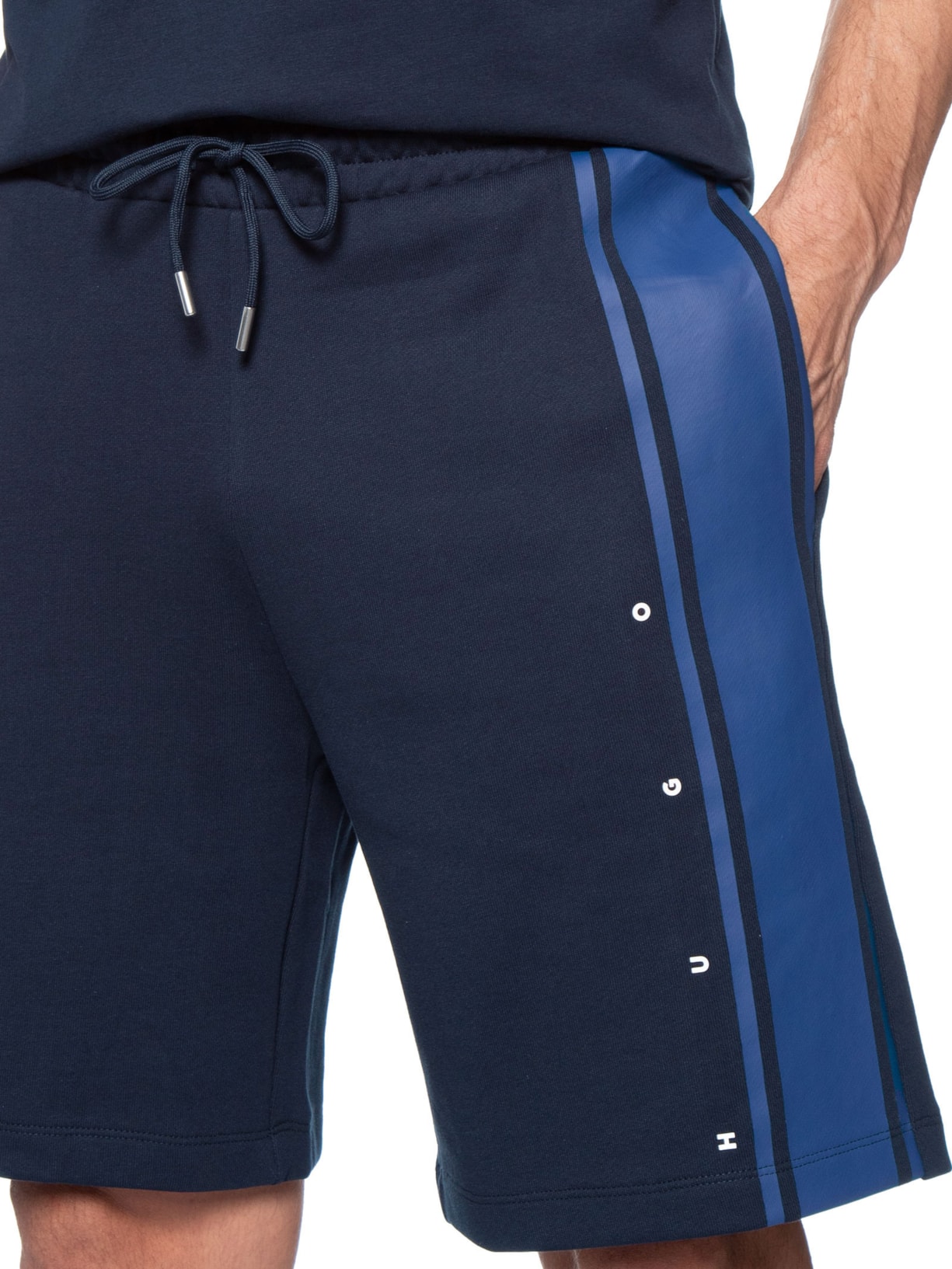 Bermuda Masculina de Moletom Demsishort Azul Hugo