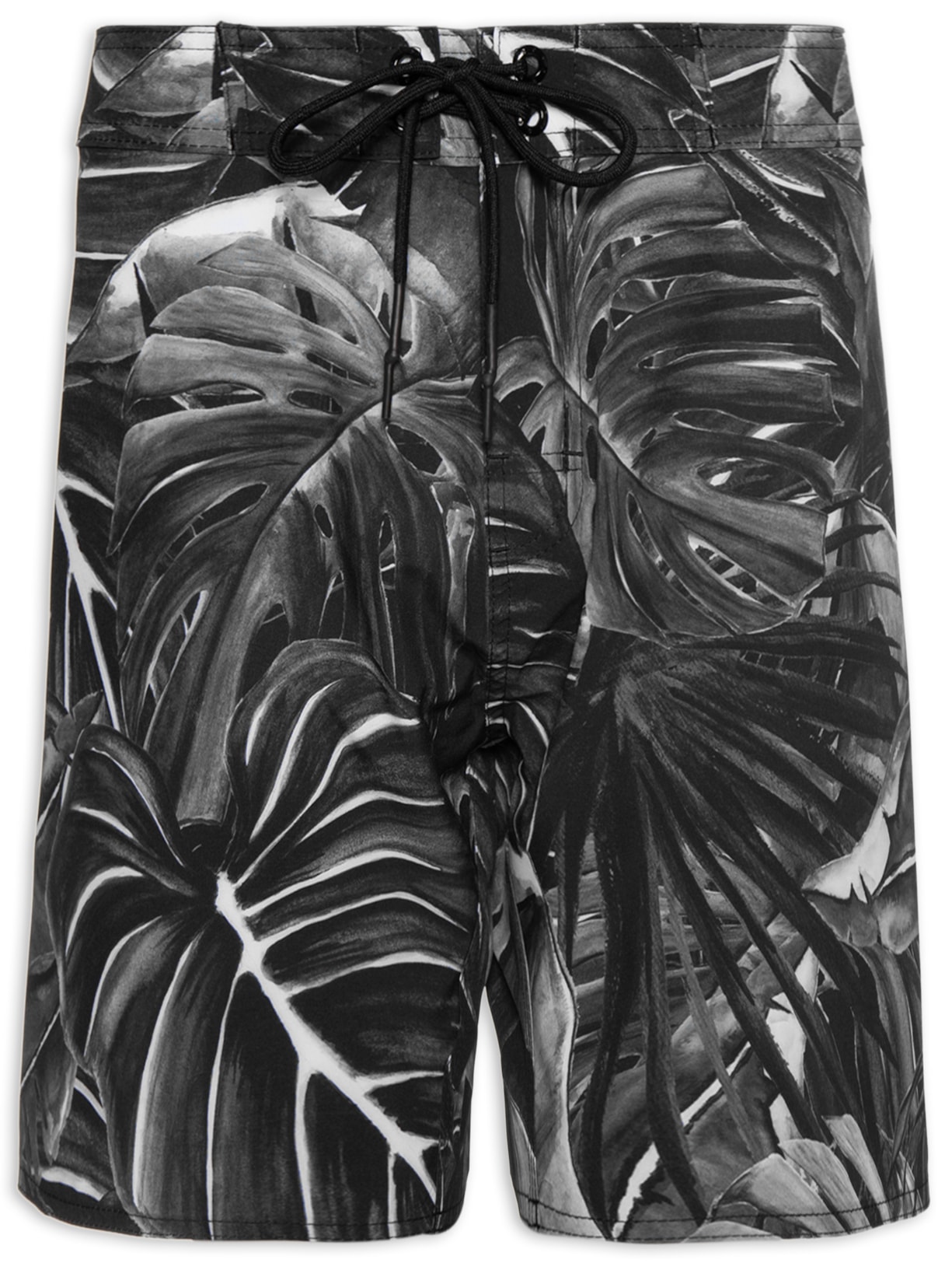 Bermuda Masculina De Praia Green Forest P&b - Preto