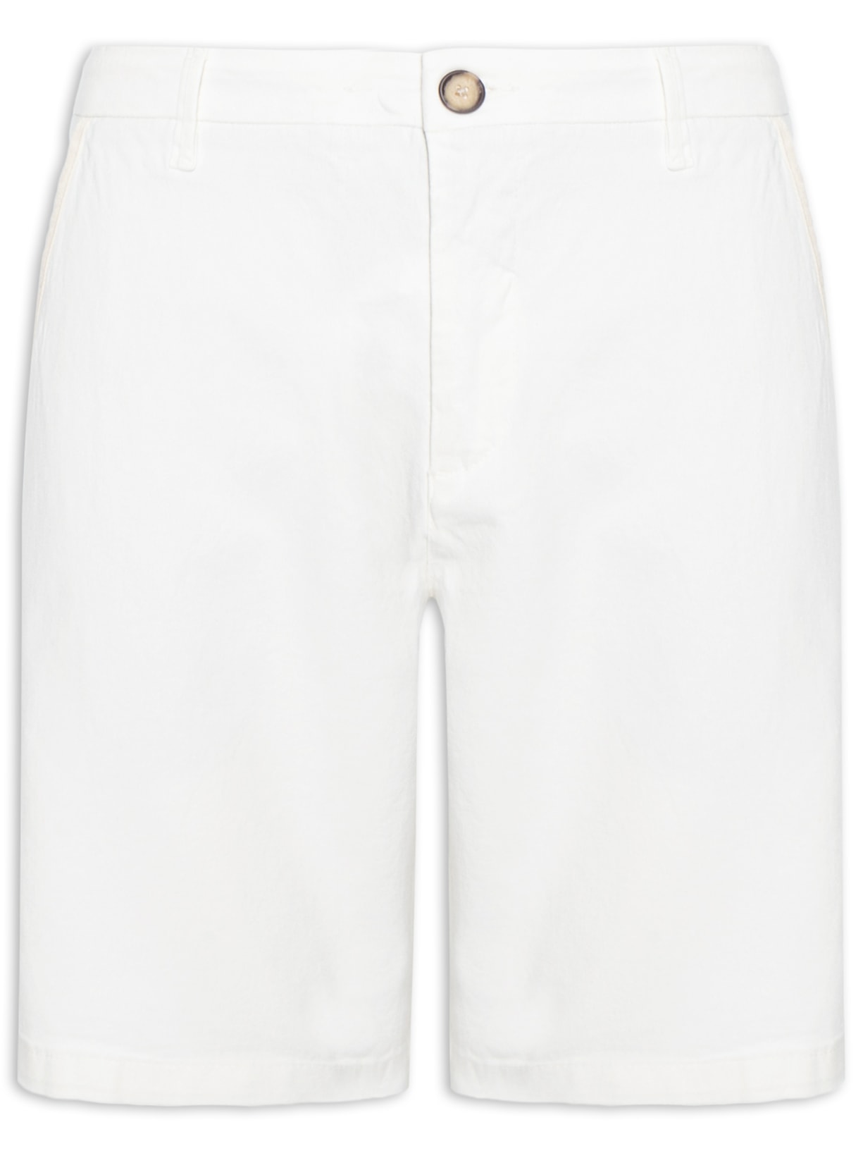 Bermuda Masculina De Sarja Casual Iron Off White Reserva