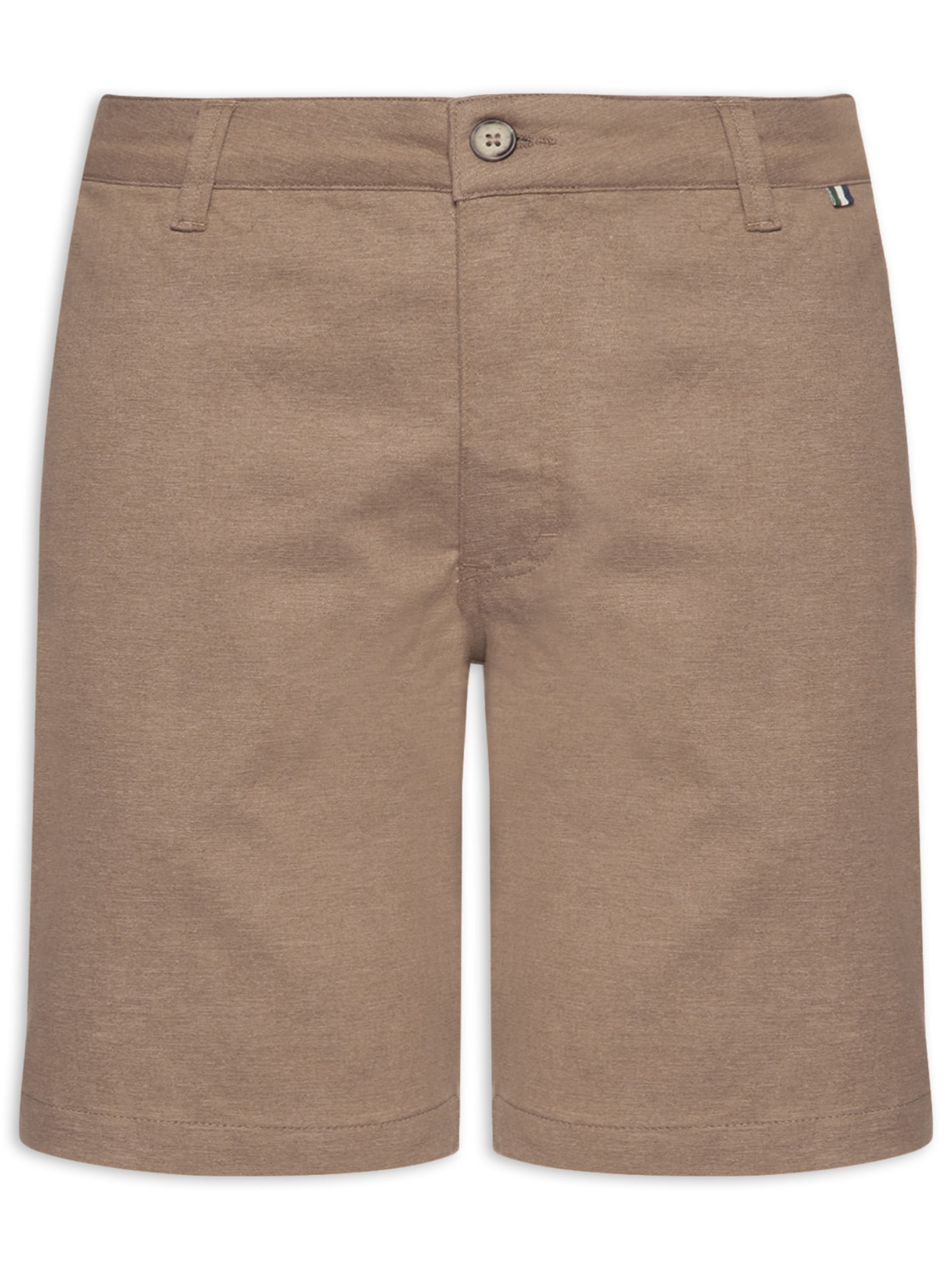 Bermuda Masculina De Sarja Casual Tito Bege Reserva