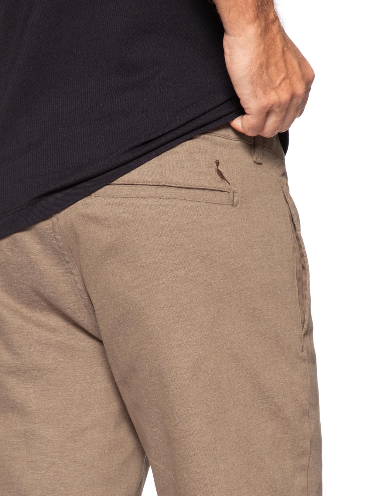 Bermuda Masculina De Sarja Casual Tito Bege Reserva