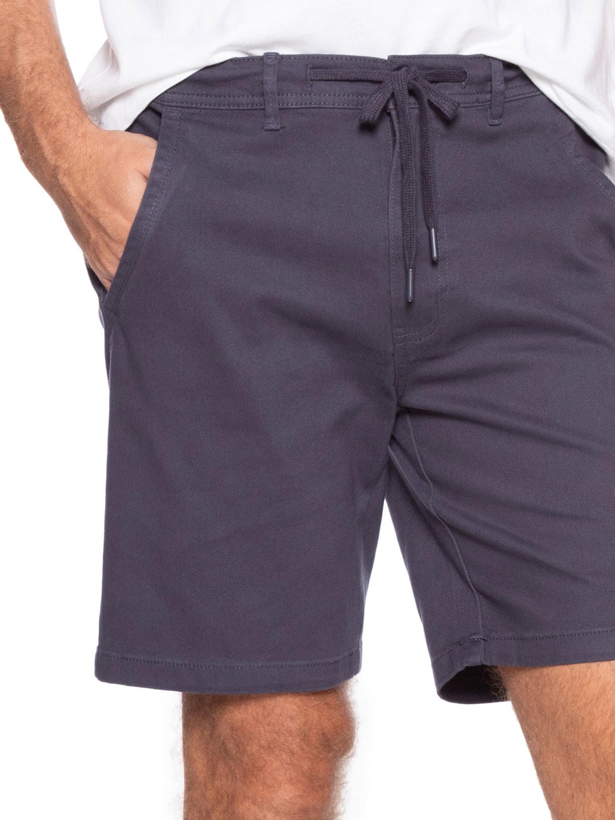 Bermuda Masculina de Sarja Chino Azul  '2 Essential