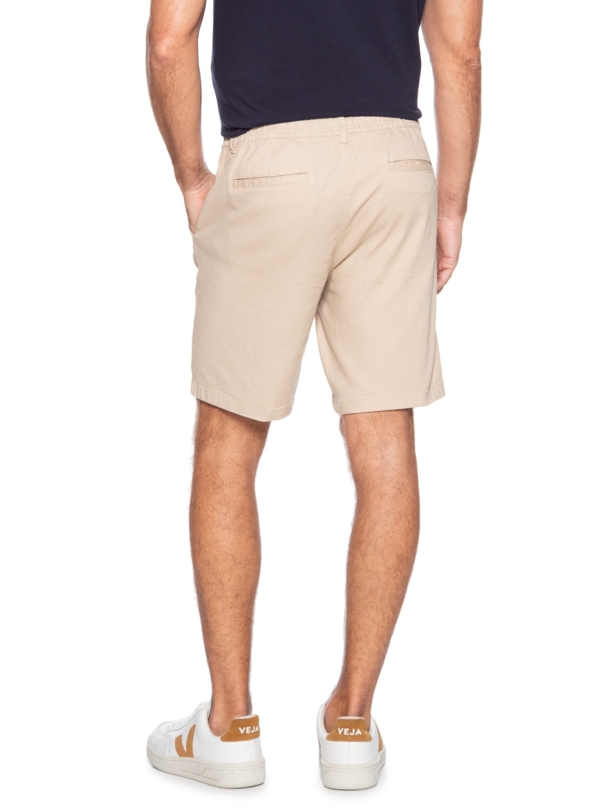 Bermuda Masculina de Sarja Chino Bege   '2 Essential