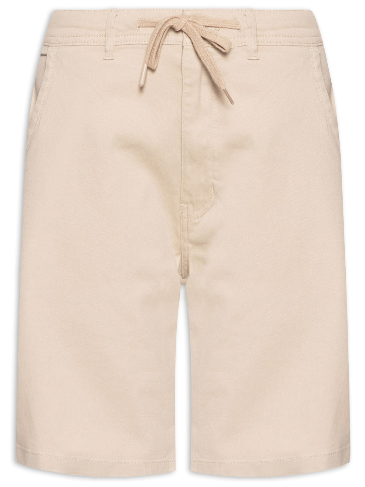 Bermuda Masculina de Sarja Chino Bege   '2 Essential
