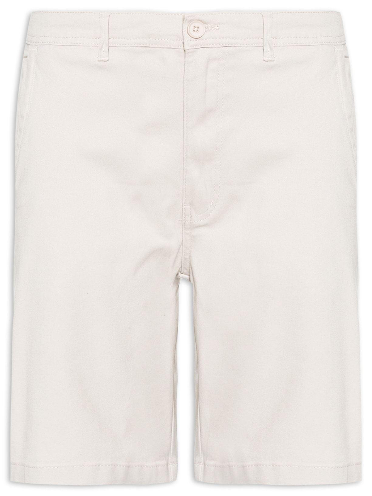 Bermuda Masculina de Sarja Chino Bege  '2 Essential
