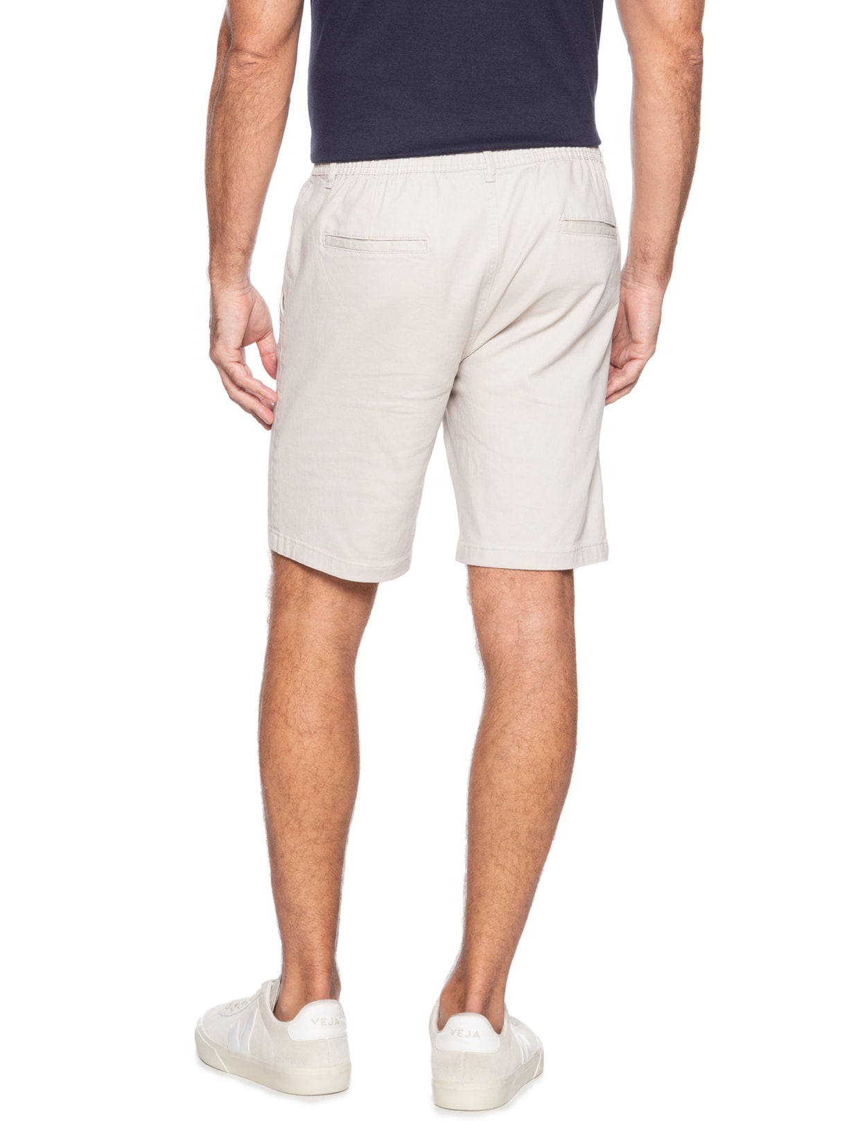 Bermuda Masculina de Sarja Chino Bege  '2 Essential