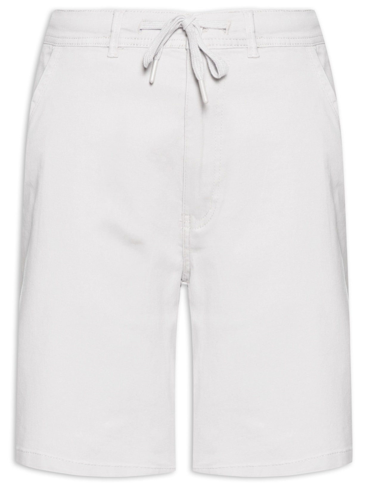 Bermuda Masculina de Sarja Chino - Cinza